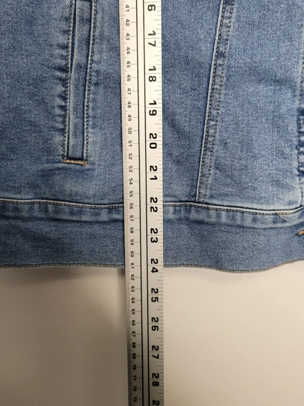 Market & Spruce button front stretch plus size classic denim jacket size 2x